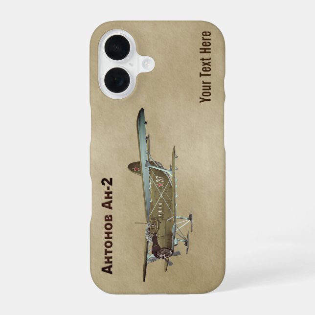 Funda Para iPhone 16 Antonov An-2 (Reverso )