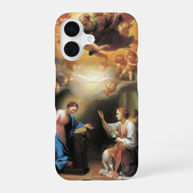 Funda Para iPhone 16 Anunciación de Anton Raphael Mengs (Reverso )