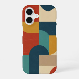 Funda Para iPhone 16 Apilamiento de bloques geométricos vintage