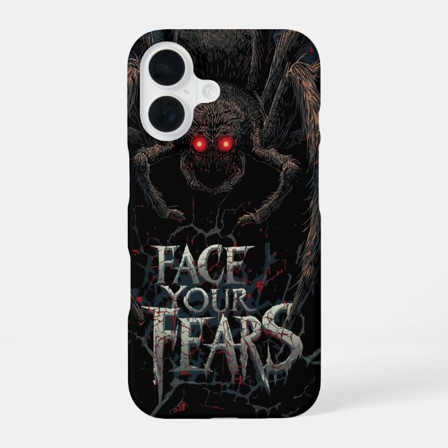 Funda Para iPhone 16 Araña pesada - Ilustracion de horror oscuro (Reverso )