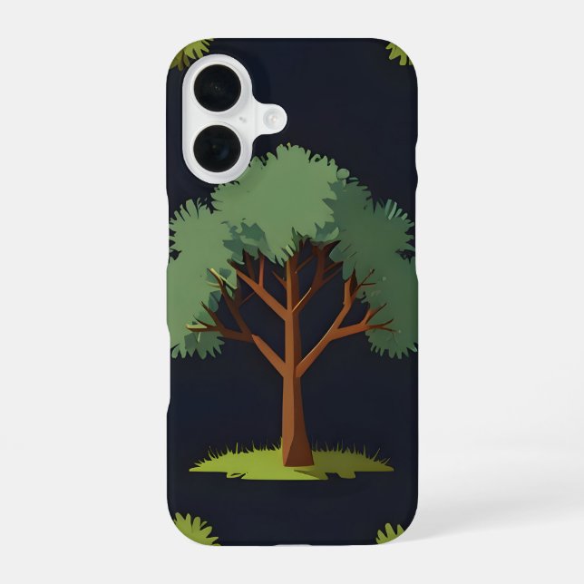 Funda Para iPhone 16 árbol (Reverso )