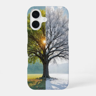 Funda Para iPhone 16 Árbol De Roble En Temporadas Dobles