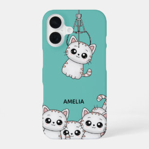 Funda Para iPhone 16 Arcade Claw Cute Kitten Grabber Personalizado