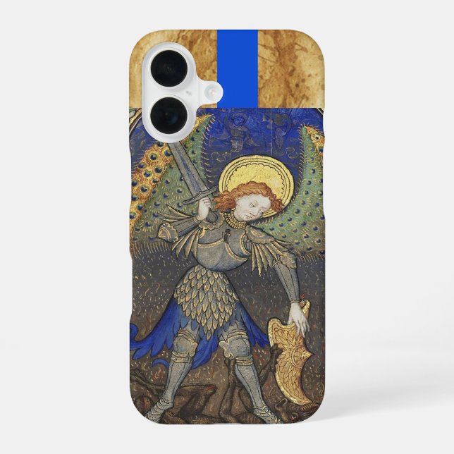 Funda Para iPhone 16 Arcángel San Miguel con el diablo (Reverso )
