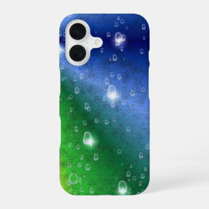 Funda Para iPhone 16 Arcoíris en Cuero de Elefante Optik & Gotitas de L