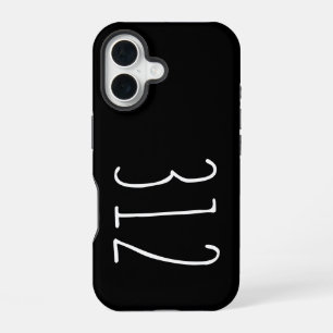 Funda Para iPhone 16 Área desgastada Código 312 (Chicago)
