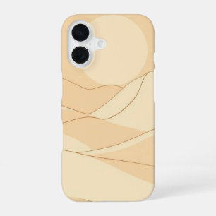 Funda Para iPhone 16 Arenas susurradoras: un Minimalista paisaje desier