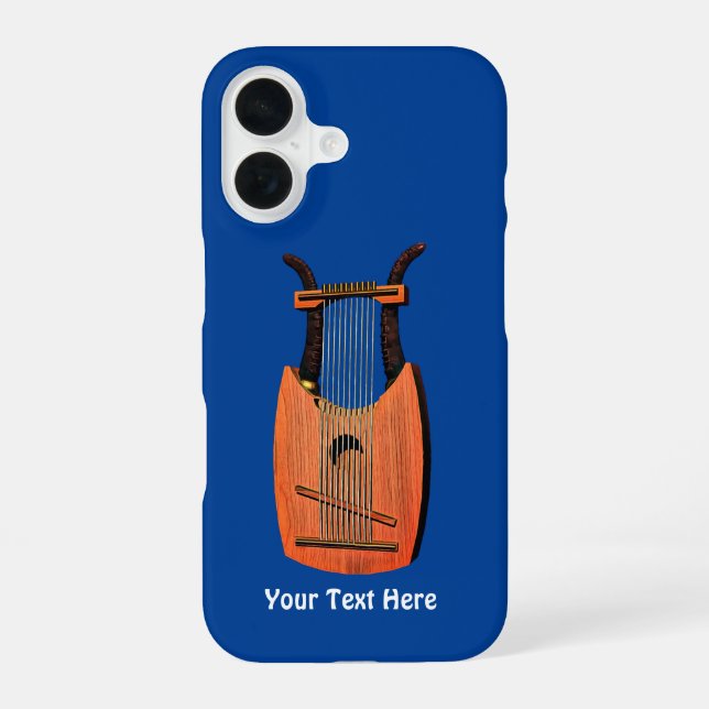 Funda Para iPhone 16 Arpa del rey David (Reverso )