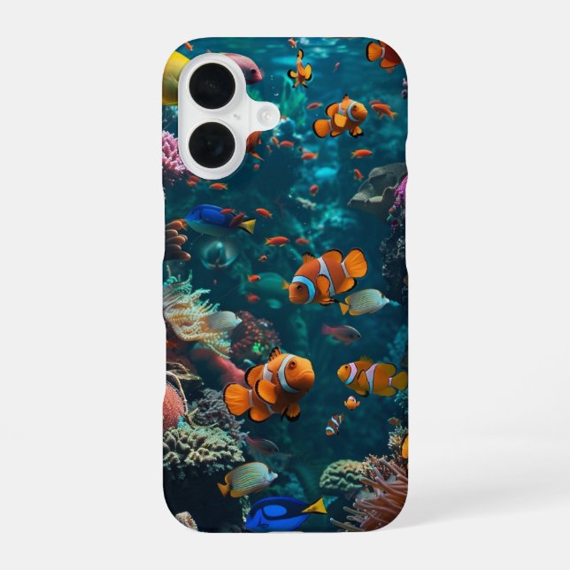 Funda Para iPhone 16 Arrecife de coral  (Reverso )