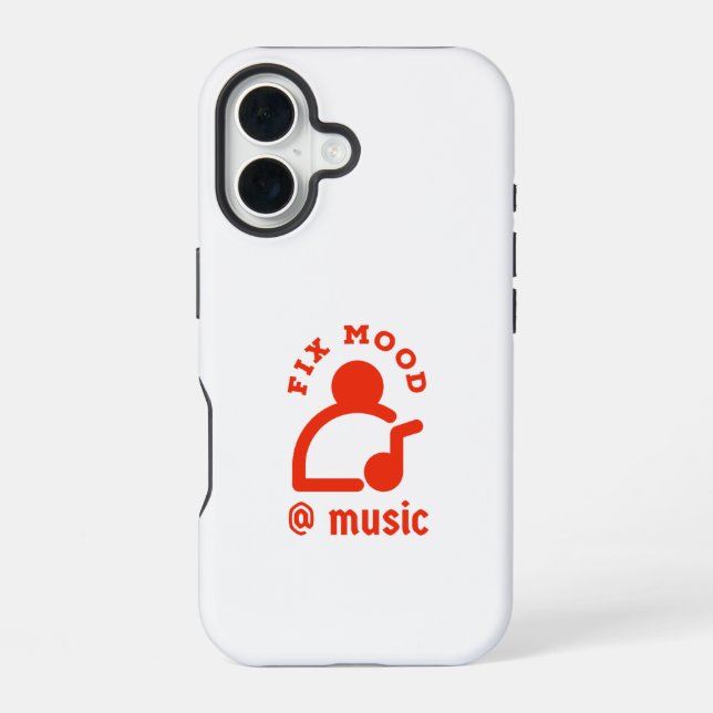 Funda Para iPhone 16 Arreglar el ánimo @By Music Phone Case (Reverso )