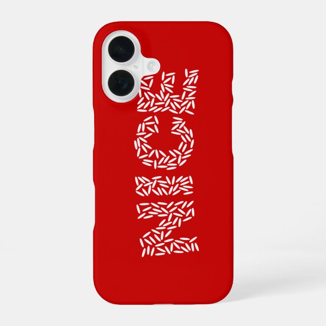 Funda Para iPhone 16 Arroz Agradable (Reverso )