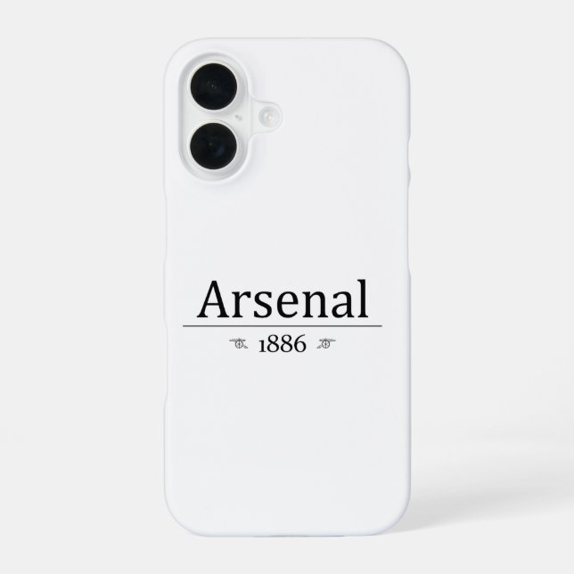 Funda Para iPhone 16 Arsenal 1886 (Reverso )