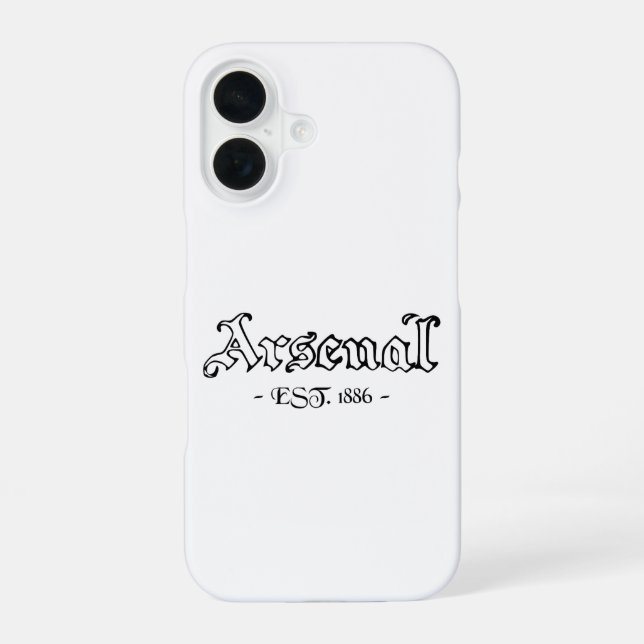 Funda Para iPhone 16 Arsenal Retro (Reverso )