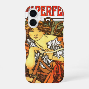 Funda Para iPhone 16 Art Nouveau Bicycle Mucha Art
