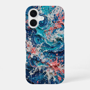 Funda Para iPhone 16 Arte abstracto Caos Color Splash
