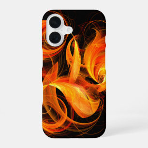 Funda Para iPhone 16 Arte abstracto de bola de fuego