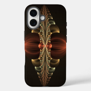 Funda Para iPhone 16 Arte abstracto fractal brillante de construcción f