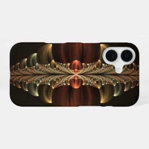 Funda Para iPhone 16 Arte abstracto fractal brillante de construcción f