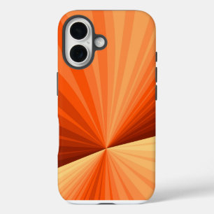 Funda Para iPhone 16 Arte abstracto moderno naranja rojo vainilla fract
