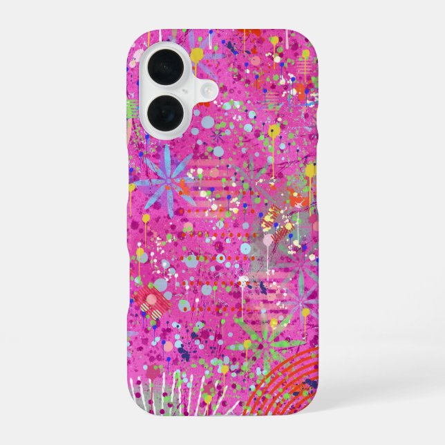 Funda Para iPhone 16 Arte abstracto: Sueños de verano (Reverso )