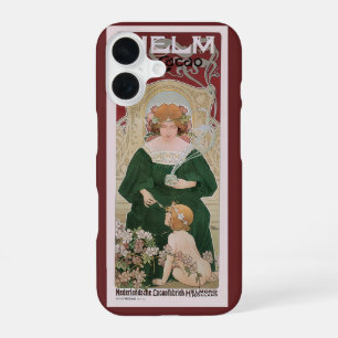 Funda Para iPhone 16 Arte Antiguo Modernista Helm Cacao por Privat Live