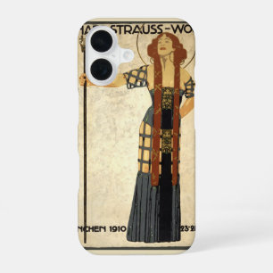 Funda Para iPhone 16 Arte antiguo Nouveau Richard Strauss-Woche, Múnich
