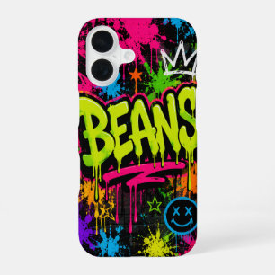 Funda Para iPhone 16 Arte callejero de graffiti neon de FRIJOLES