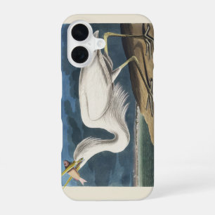 Funda Para iPhone 16 Arte de ave Garza Blanca de Audubon vintage