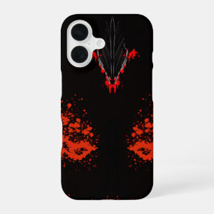 Funda Para iPhone 16 Arte de cuervo y demonio de fantasía oscura de ani