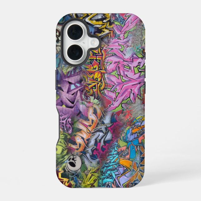 Funda Para iPhone 16 arte de grafiti (Reverso )