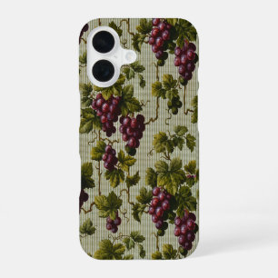 Funda Para iPhone 16 Arte de Vid Rústico Francés de Viñedo