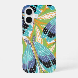 Funda Para iPhone 16 Arte Deco Jazz Pochoir Vintage Insectos Bugs Jardí