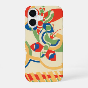 Funda Para iPhone 16 Arte Deco Jazz Pochoir Vintage Mariposas de Jardín