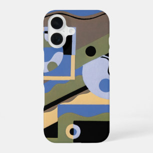 Funda Para iPhone 16 Arte Deco Pochoir Vintage Patrón de Jazz Cubismo