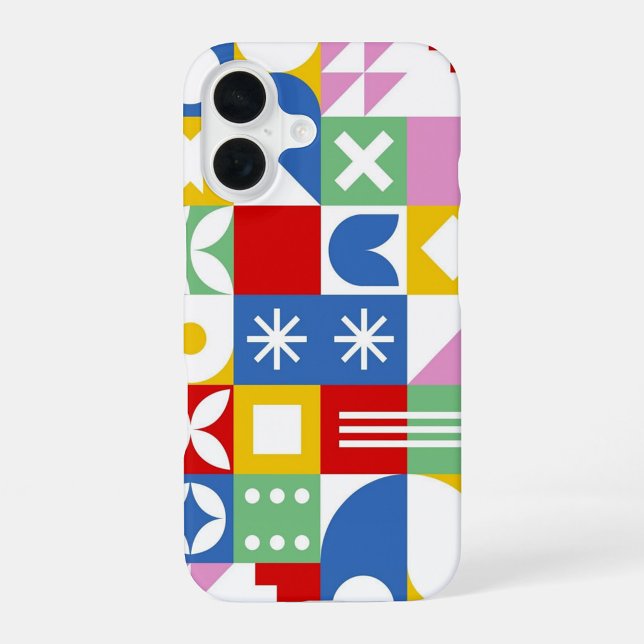 Funda Para iPhone 16 Arte Folclórico Moderno  (Unique Pattern, A Mood Booster!)