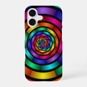 Funda Para iPhone 16 Arte fractal moderno y psicodélico