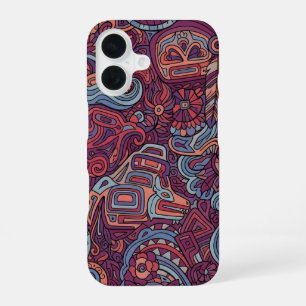 Funda Para iPhone 16 Arte indio cherokee tradicional