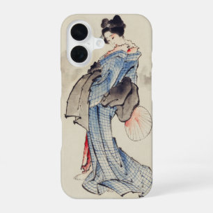 Funda Para iPhone 16 Arte Japonés Tradicional de Geisha con Kimono