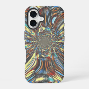 Funda Para iPhone 16 Arte óptico abstracto de Pop Art urbano africano c