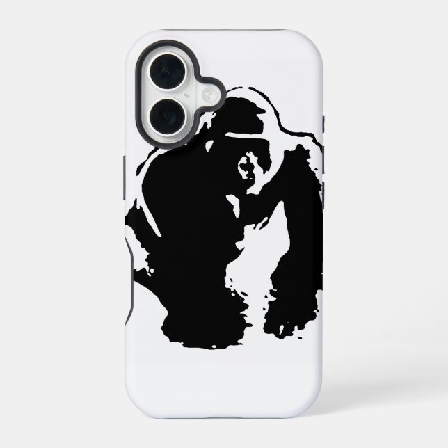 Funda Para iPhone 16 Arte Pop Gorila (Reverso )