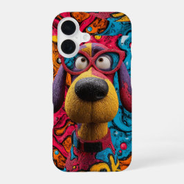 Funda Para iPhone 16 Arte Pop Retro Perro Cartoon Divertido