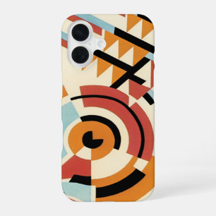 Funda Para iPhone 16 Arte Retro Deco Jazz, Patrones de Formas Geométric