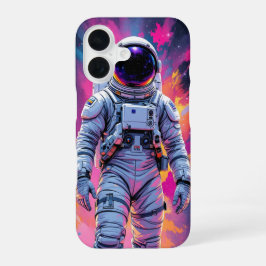 Funda Para iPhone 16 Astronauta Colorido Exploración Espacial Galaxia N