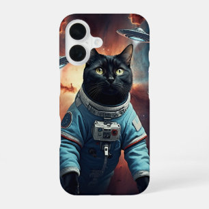 Funda Para iPhone 16 Astronauta Gato Galáctico