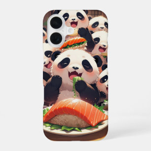 Funda Para iPhone 16 Ataque de refrigerios a Panda