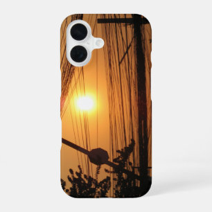Funda Para iPhone 16 Atardecer con cables ... Krung Thep, Tailandia