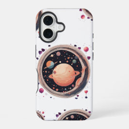 Funda Para iPhone 16 💖 🌠 "Atrapado en tu órbita"