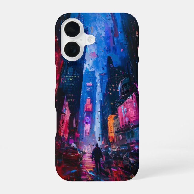 Funda Para iPhone 16 Aúllón de la ciudad (Reverso )