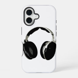Funda Para iPhone 16 Auriculares de Pop Art