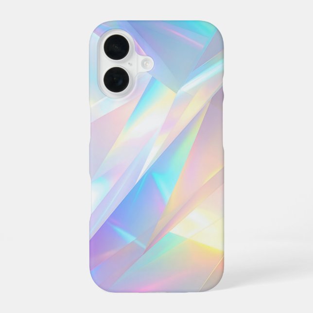 Funda Para iPhone 16 Aurora Holographic Crystal (Reverso )